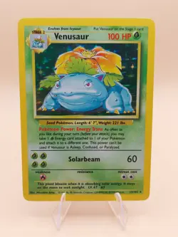 Venusaur Base Set Holo Rare 15/102 Pokemon Card - WOTC 1999 - Image 1