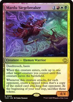Foil Mardu Siegebreaker [Tarkir: Dragonstorm] MTG - Image 1
