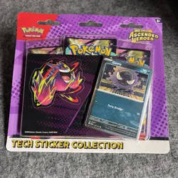 Pokemon- Ascended Heroes- Tech Sticker Collection- Gastly- - Image 1
