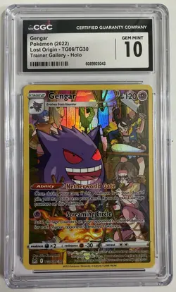 Gengar Lost Origin - Trainer Gallery Pokemon Sword And Shield - CGC Gem Mint 10 - Image 1