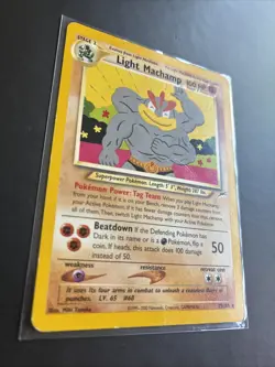Pokemon TCG Neo Destiny Rare Light Machamp 25/105 MP - Image 2