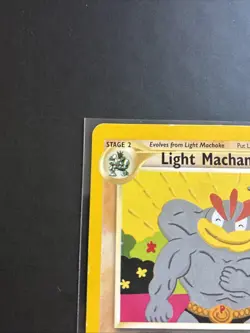 Pokemon TCG Neo Destiny Rare Light Machamp 25/105 MP - Image 3