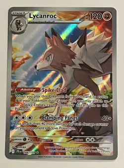 Lycanroc - 166/159 - SV09: Journey Together IR Full Art Holo Pokemon TCG NM - Image 1
