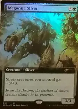 Megantic Sliver (Extended Art) -Foil Near Mint MTG Secret Lair - Image 1