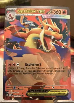 Mega Charizard Y ex 022/217 Ascended Heroes English Pokemon - Image 1