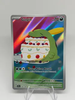 Gulpin 154/142 Sv07: Stellar Crown Full Art Pokemon Holo Near Mint - Image 1