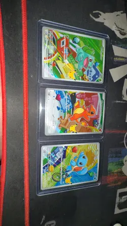 Pokemon First Partner Illustration Collection Series 1 Kanto Gen 1 Starters Set - Image 1