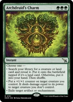 MTG English Archdruid's Charm NM Normal Murders at Karlov Manor - Image 1