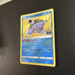 Radiant Blastoise Pokemon GO 018/078 Holo - NM - Image 4