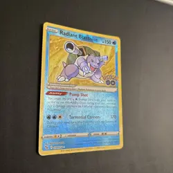 Radiant Blastoise Pokemon GO 018/078 Holo - NM - Image 5