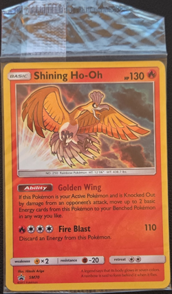 Pokemon Shining Ho-Oh SM70 Promo Holo Sealed - Image 1