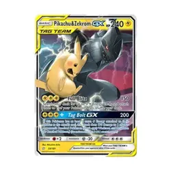 Pokemon SM - Team Up Pikachu & Zekrom GX (UR) #33 (Holo) NM - Image 1