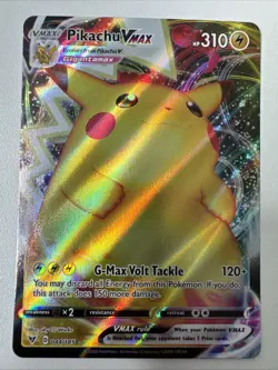 Pokemon TCG Pikachu VMAX Full Art 044/185 Vivid Voltage NM - Image 1
