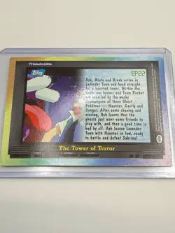 Pokemon EP22 Gengar The Tower of Terror TOPPS BLUE Label (LP+) - Image 2
