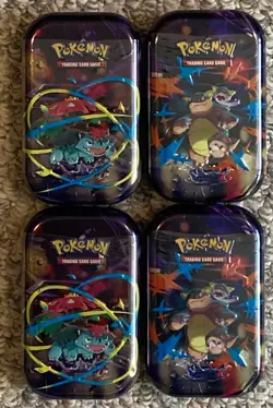 Pokemon TCG: Mega Evolution Mini Tins Factory Sealed Lot of 4 - Image 1