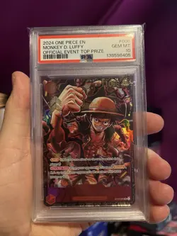 Monkey D. Luffy One Piece Official Regional Event Top 8 Prize EN 006 PSA 10 - Image 1