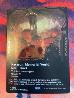 MTG Edge of Eternities Kavaron Memorial World Borderless Galaxy Foil - Image 1