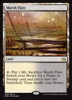 MTG English Marsh Flats NM Normal Modern Masters 2017 - Image 1