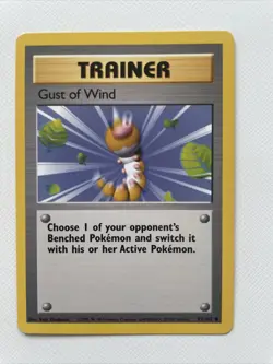Gust of Wind 93/102 Base Set Near Mint 1999 Pokemon - Image 1