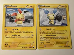 Plusle 39/108 & Minun 40/108 - Pokemon Dark Explorers Regular 2012 - Image 1