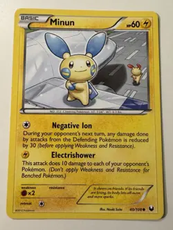 Plusle 39/108 & Minun 40/108 - Pokemon Dark Explorers Regular 2012 - Image 4