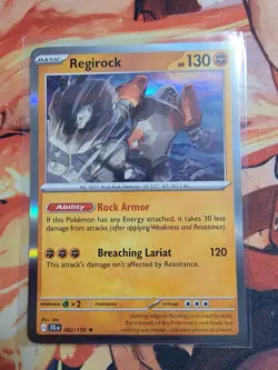 Regirock 082/159 Holo Rare Journey Together Pokemon TCG NM - Image 1