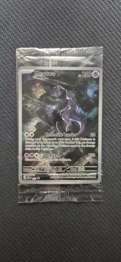 Mewtwo SVP 052 Pokemon TCG Black Star Promo Scarlet & Violet 151 Promo *SEALED* - Image 1