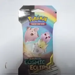 Pokemon TCG Sun & Moon Cosmic Eclipse Sleeved Booster Packs Lot of 5 Art Set - Image 3