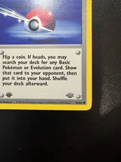 Pokemon Poke Ball 64/64 Jungle 1st edition Common card LP - Image 5