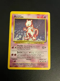 Mewtwo - 10/102 - Pokemon Base Set Unlimited Holo Rare Card WOTC LP - Image 1
