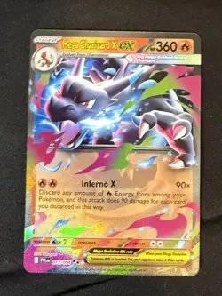 Mega Charizard X ex 013/094 Double Rare Phantasmal Flames Pokemon Near Mint - Image 1