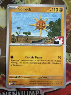 Solrock 075/132 Pokemon Play Prize Pack Play Stamp Series 8 - Image 1