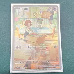 Pokemon Ralts 211/198 SV01 Scarlet & Violet Illustration Rare Holo Psyshot 2023 - Image 1