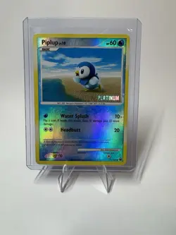 Pokemon Piplup 71/100 - Burger King Promo Platinum - MP - Image 1