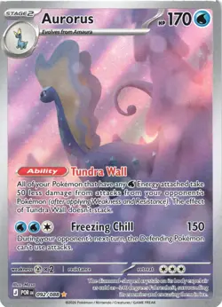 AURORUS 092/088 HOLO ILLUSTRATION RARE PERFECT ORDER POKEMON NEAR MINT - Image 2