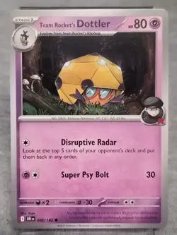 TEAM ROCKET'S DOTTLER 88/182 COMMON DESTINED RIVALS POKEMON - Image 1