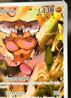 Carta Landorus Ar Full Art 131/086 Black Bolt Near Mint Ita Pokemon Raw - Image 2