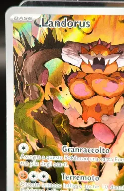 Carta Landorus Ar Full Art 131/086 Black Bolt Near Mint Ita Pokemon Raw - Image 3