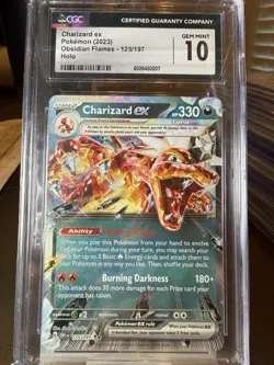 Charizard ex Pokemon (2023) Obsidian Flames - 125/197 CGC 10 - Image 1