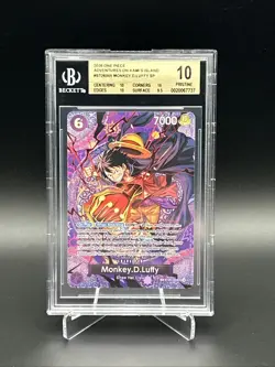 One Piece CCG Beckett 10 SP Monkey D Luffy ST26-005 Pristine 10 🔥 - Image 1
