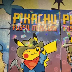 2 Fossil Pikachu Cracked Ice Holos Card Database NON-TCG Pokemon Cards - Image 2