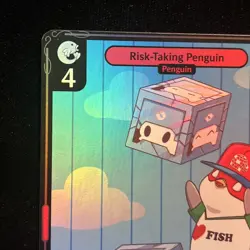 Risk-Taking Penguin FOIL PROMO PUDGY VIBES Enter the Huddle TCG PROMO CARD - Image 5