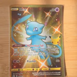 Pokemon Mew Celebrations Holo Rare 011/025 Basic Card HP 60 Mysterious Tail - Image 1
