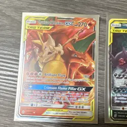 Pokemon TCG GX Holo Card Lot (2) - Charizard Braixen Sableye Tyranitar - Image 2