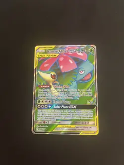 Venusaur & Snivy GX Full Art Holo Card 210/236 and 1/236 Cosmic Eclipse NM - Image 4