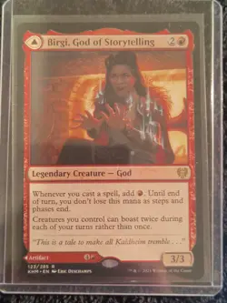 Birgi, God of Storytelling MTG Magic The Gathering (123/526) Kaldheim NM Mythic - Image 1