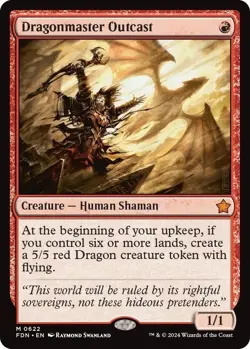 MTG - Dragonmaster Outcast - FDN 0622 - Foundations - Mythic Magic the Gathering - Image 1