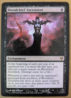 M:TG — Bloodchief Ascension — Zendikar #82 (RARE) - Image 1