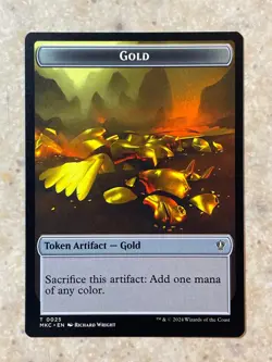 MTG NM Gold // Lightning Rager Token [Murders at Karlov Manor Commander] - Image 1