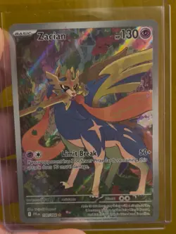 Pokemon Card - Zacian - Illustration Art Rare (100/094) Phantasmal Flames NM - Image 1